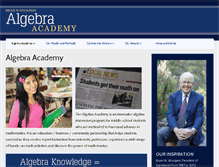 Tablet Screenshot of algebraacademy.net